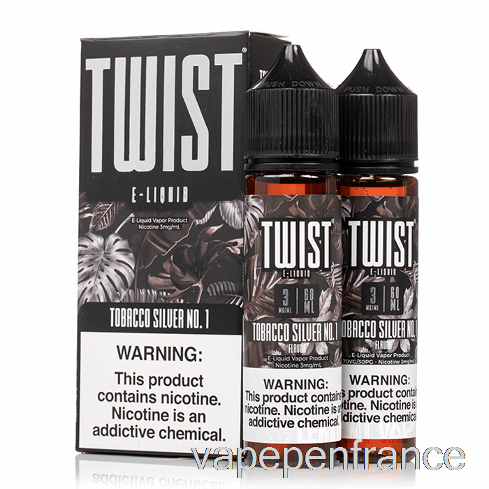 Tabac Argent No. 1 - E-liquide Twist - Stylo Vape 120 Ml 6 Mg